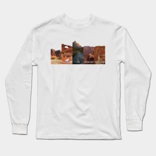 Utah National Parks: Bryce, Zion, Canyonlands, Arches, Capitol Reef Long Sleeve T-Shirt